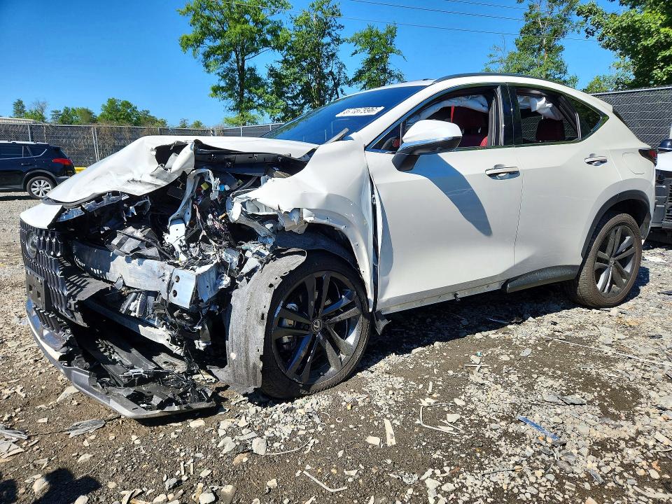 2025 Lexus Nx VIN JTJHKCFZ4S2058279 COPART salvage auction — FRONT END, Md - Cert Of Salvage > 75% Damage, sold $13,700 on 2026-07-31 (photo 1)