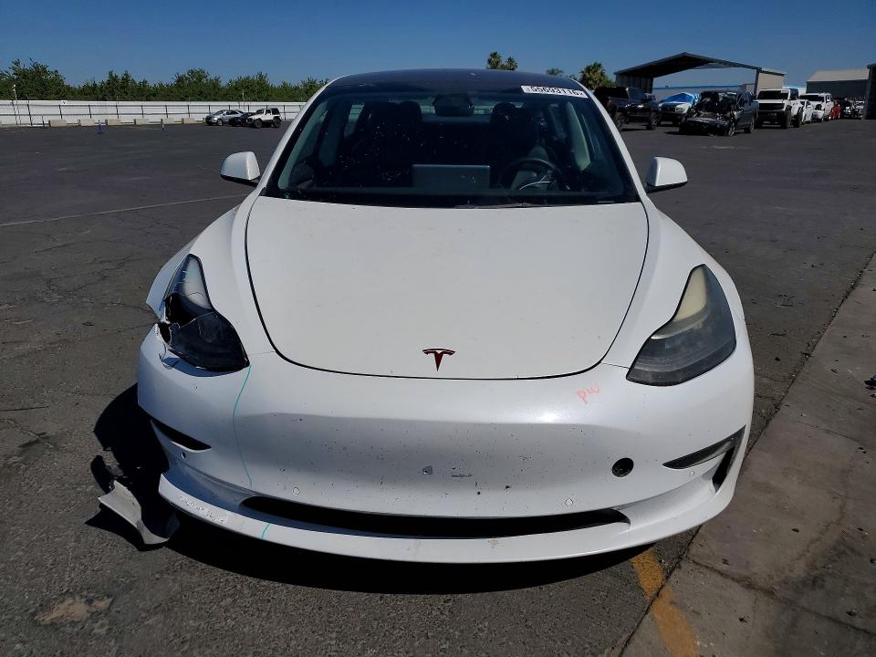 2022 Tesla VIN 5YJ3E1EB2NF143605 COPART salvage auction — FRONT END, Ca - Salvage Certificate, sold $8,700 on 2026-07-30 (photo 5)