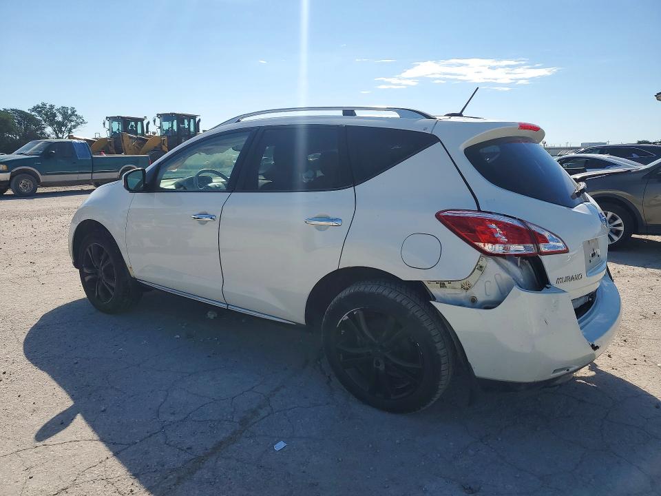 2011 Nissan Murano VIN JN8AZ1MW6BW152593 COPART salvage auction — REAR END, IA - CERT OF TITLE-SALVAGE TITLE, sold $500 on 2026-07-24 (photo 2)