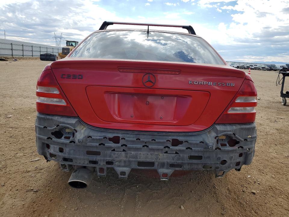 2005 Mercedes-benz C class VIN WDBRF40J35F713063 COPART salvage auction — REAR END, Ca - Salvage Certificate, sold $525 on 2026-07-06 (photo 6)