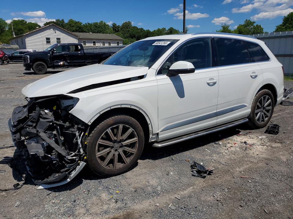 2018 Audi Q7 VIN WA1LAAF74JD030238 COPART salvage auction — FRONT END, Pa - Certificate Of Salvage, sold $6,100 on 2026-07-16 (photo 1)