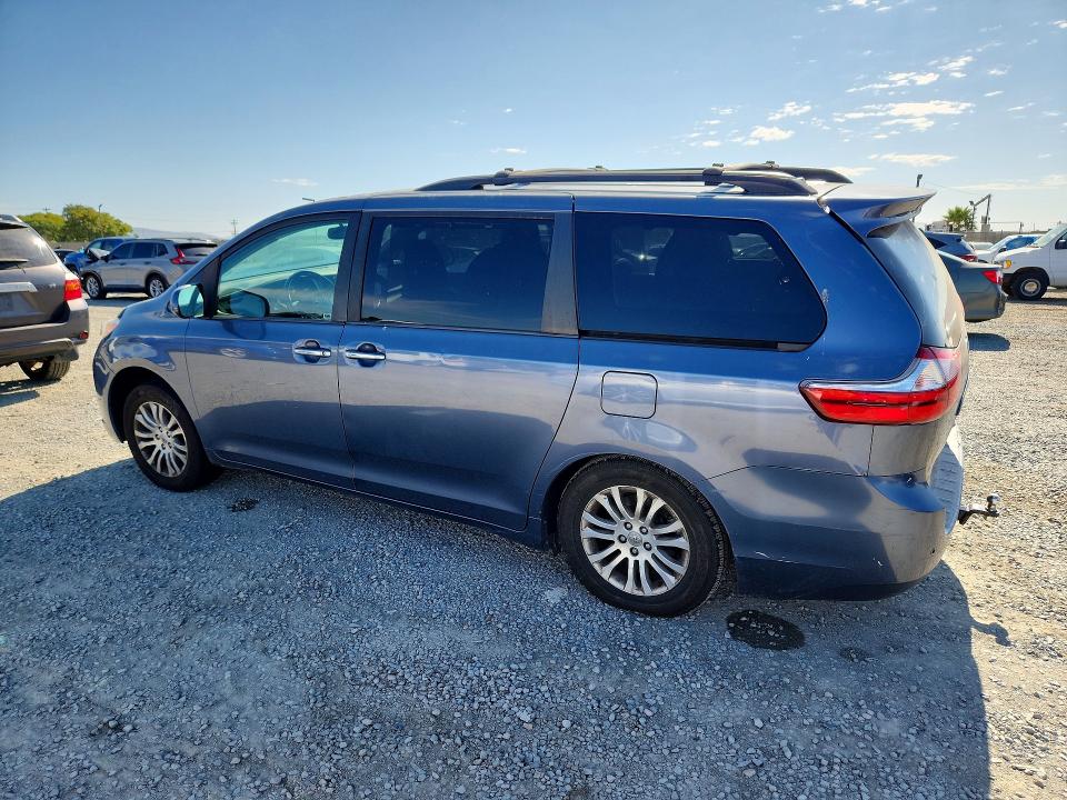 2017 Toyota Sienna VIN 5TDYZ3DC0HS779665 COPART salvage auction — FRONT END, Ca - Salvage Certificate, sold $2,600 on 2026-07-24 (photo 2)
