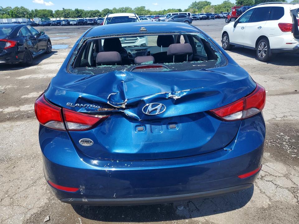 2016 Hyundai VIN KMHDH4AE8GU567955 COPART salvage auction — REAR END, In - Cert Of Title-Salvage Title, sold $1,150 on 2026-07-20 (photo 6)