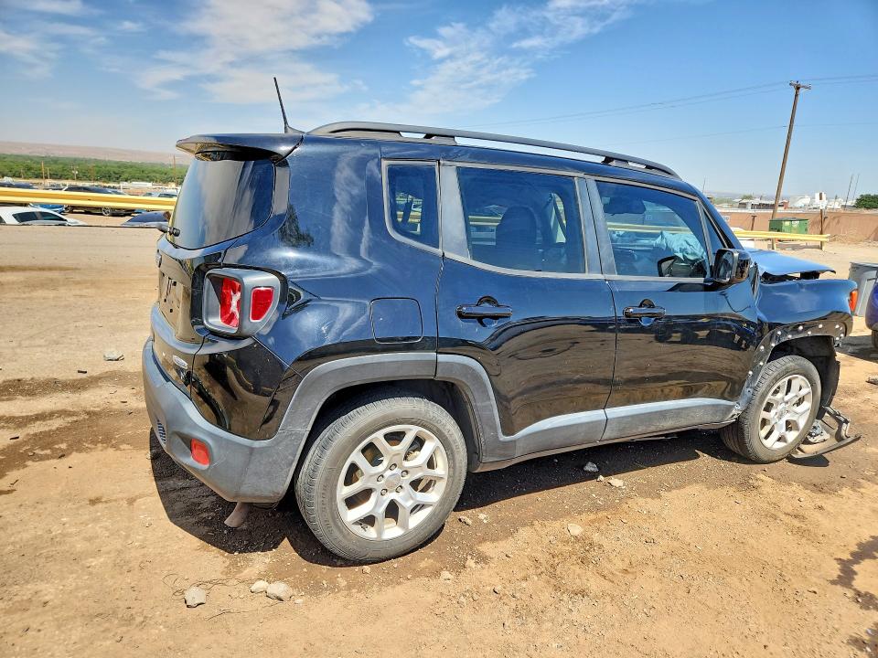 2018 Jeep Renegade VIN ZACCJABB9JPH59823 COPART salvage auction — FRONT END, Nm - Cert Of Title-Salvage, sold $550 on 2026-08-10 (photo 3)