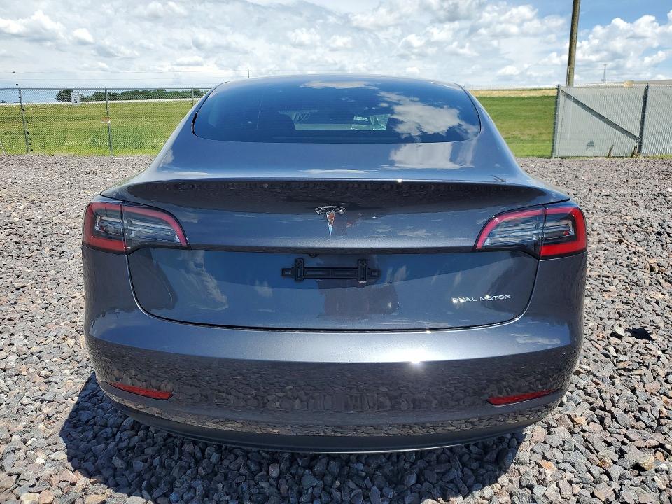 2021 Tesla Model 3 VIN 5YJ3E1EB0MF983543 COPART salvage auction — SIDE, In - Cert Of Title-Salvage Title, sold $4,600 on 2026-07-28 (photo 6)