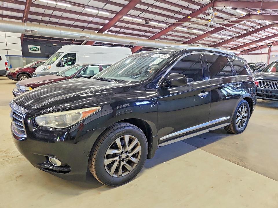 2015 Infiniti Qx60 VIN 5N1AL0MM5FC559135 COPART salvage auction — REAR END, Wv - Certificate Of Title, sold $1,350 on 2026-08-31 (photo 1)