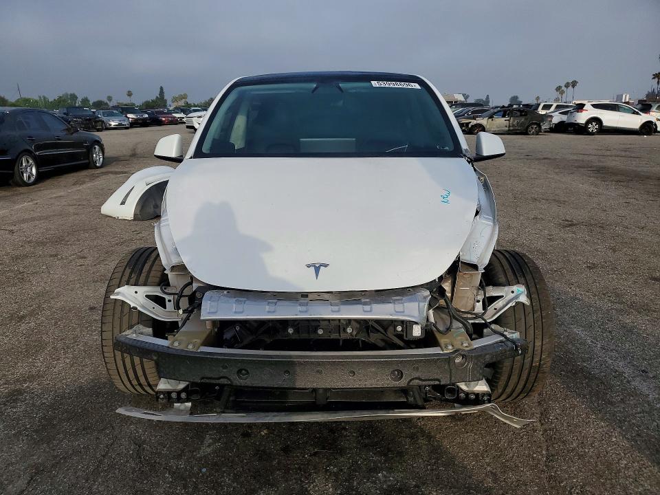 2022 Tesla Model y VIN 7SAYGDEF8NF488743 COPART salvage auction — FRONT END, Ca - Salvage Certificate, sold $9,900 on 2026-07-24 (photo 5)