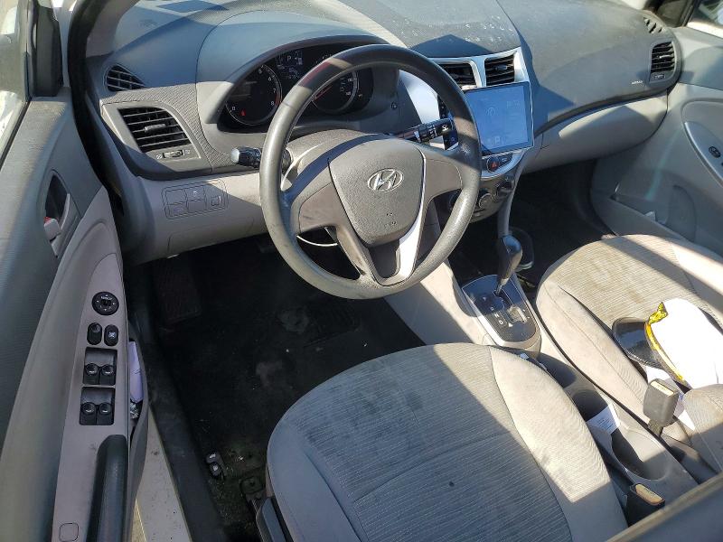 2015 Hyundai Accent VIN KMHCT4AE6FU799463 COPART salvage auction — FRONT END, Nc - Salvage Certificate Of Title, sold $725 on 2026-07-16 (photo 8)
