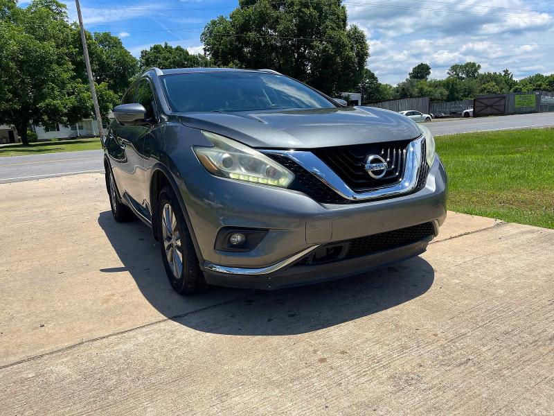 2015 Nissan Murano VIN 5N1AZ2MG3FN291288 COPART salvage auction — MINOR DENT/SCRATCHES, AR - CERTIFICATE OF TITLE (P), sold $900 on 2026-07-27 (photo 1)