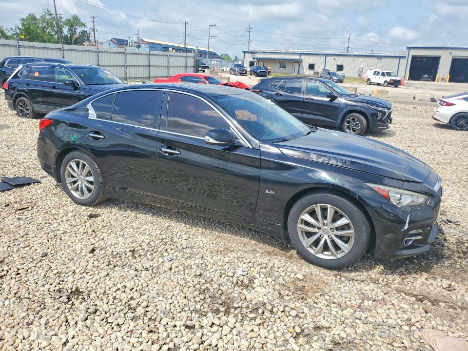 2017 Infiniti Q50 VIN JN1EV7AP3HM733436 COPART salvage auction — VANDALISM, Il - Salvage Certificate, sold $1,400 on 2026-07-31 (photo 4)