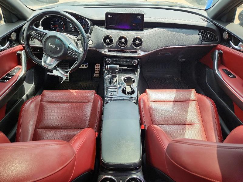 2022 Kia Stinger VIN KNAE35LDXN6118955 COPART salvage auction — SIDE, Tx - Certificate Of Title, sold $8,500 on 2026-08-13 (photo 8)