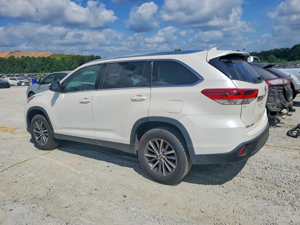 2019 Toyota Highlander VIN 5TDKZRFHXKS561497 COPART salvage auction — MECHANICAL, Ga - Certificate Of Title (P), sold $12,700 on 2026-07-28 (photo 2)
