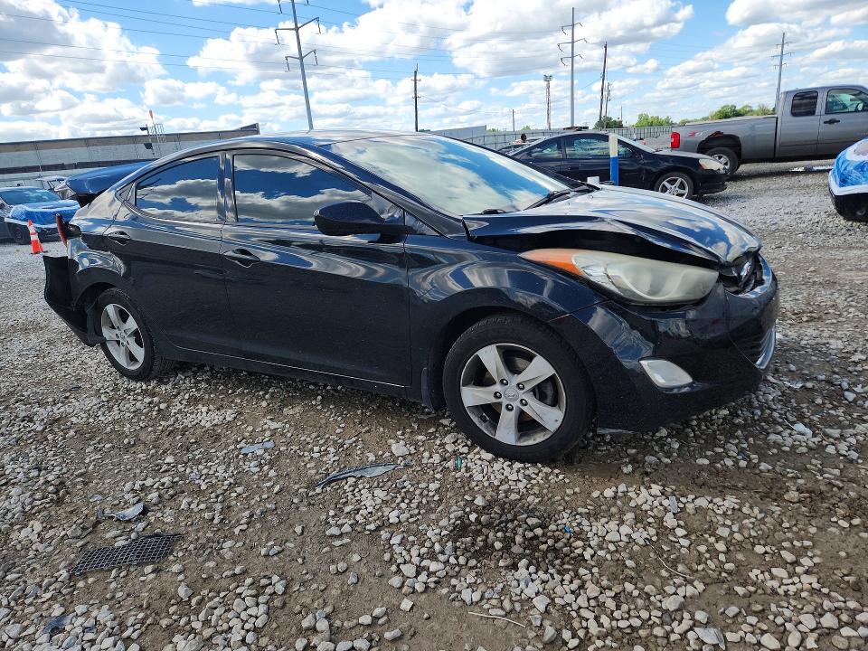 2013 Hyundai Elantra VIN KMHDH4AE9DU832202 COPART salvage auction — REAR END, Oh - Cert Of Title-Salvage, sold $125 on 2026-07-10 (photo 4)