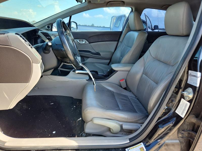 2012 Honda Civic VIN 2HGFB2F95CH540452 COPART salvage auction — WATER/FLOOD, Tx - Salvage Title-Flood Damage, sold $625 on 2026-07-02 (photo 7)