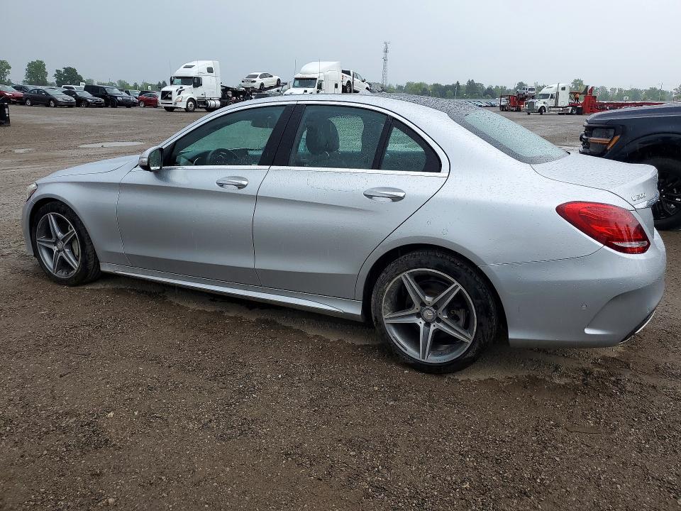 2015 Mercedes-benz C class VIN 55SWF4KB7FU028241 COPART salvage auction — ROOF, On - Permit No Brand - Unfit, sold $6,000 on 2026-07-09 (photo 2)