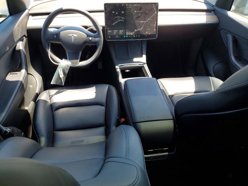 2022 Tesla Model y VIN 7SAYGDEE9NF328488 COPART salvage auction — FRONT END, CA - SALVAGE CERTIFICATE, sold $12,800 on 2026-08-03 (photo 8)