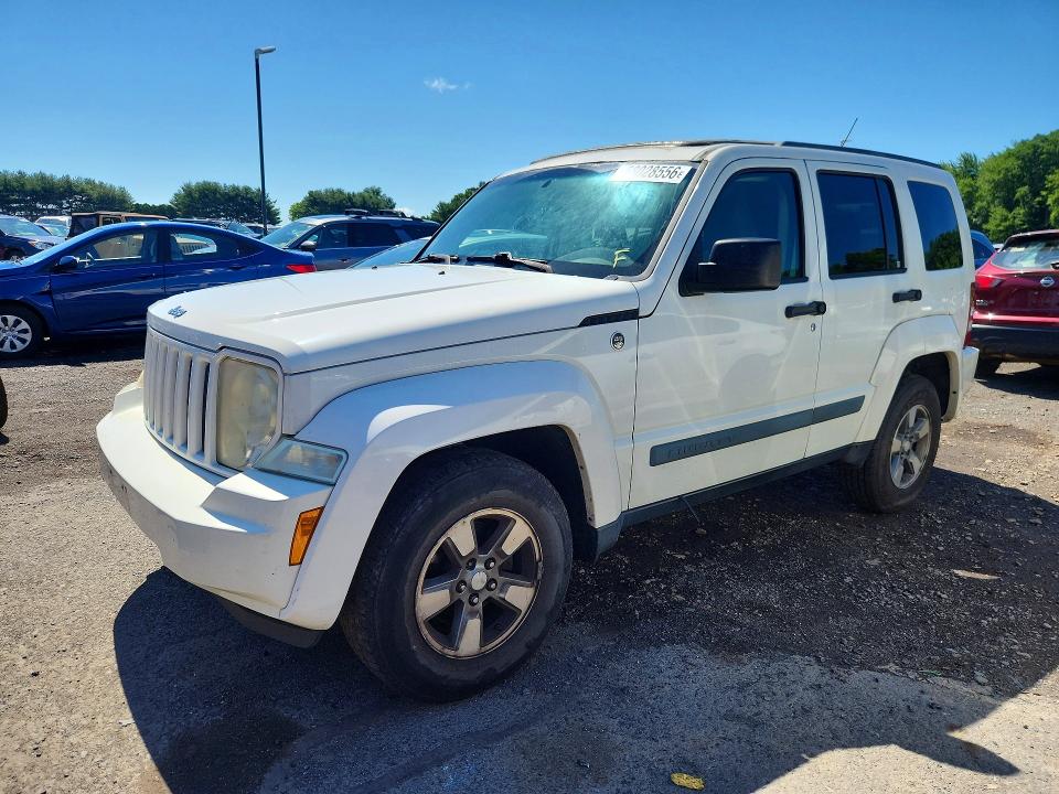 2008 Jeep Liberty VIN 1J8GN28K68W197999 COPART salvage auction — SIDE, MA - CERT OF TITLE-SALVAGE, sold $475 on 2026-07-02 (photo 1)