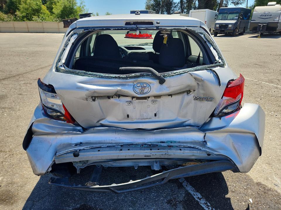 2017 Toyota Yaris VIN VNKKTUD31HA081471 COPART salvage auction — REAR END, Ca - Salvage Certificate, sold $90 on 2026-07-21 (photo 6)