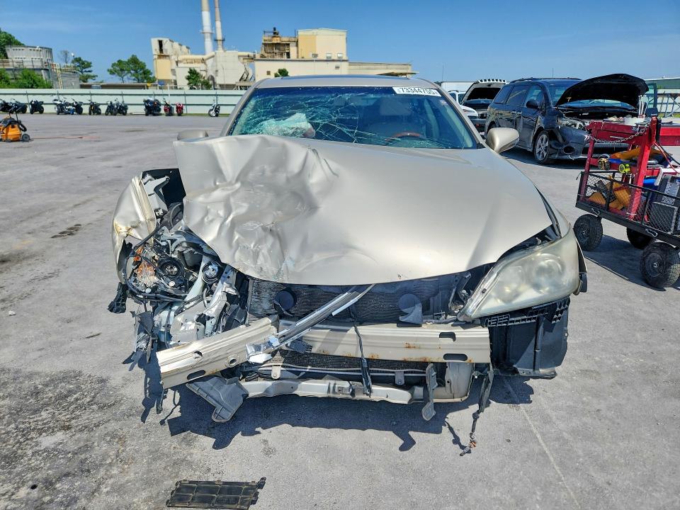 2012 Lexus ES VIN JTHBK1EG1C2499400 COPART salvage auction — FRONT END, Ok - Cert Of Title-Salvage, sold $800 on 2026-07-17 (photo 5)