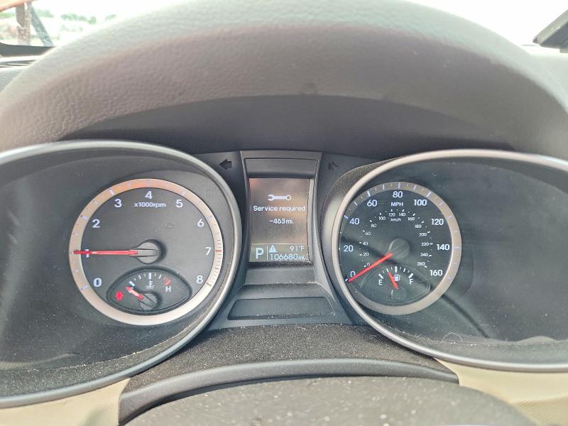 2013 Hyundai Santa fe VIN 5XYZUDLB7DG008094 COPART salvage auction — SIDE, Oh - Cert Of Title-Salvage, sold $1,950 on 2026-07-10 (photo 9)
