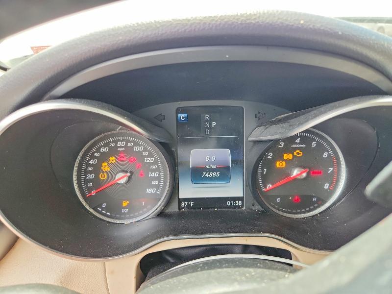 2018 Mercedes-benz Glc VIN WDC0G4KB6JV057299 COPART salvage auction — FRONT END, Wv - Certificate Of Title, sold $3,700 on 2026-07-16 (photo 9)