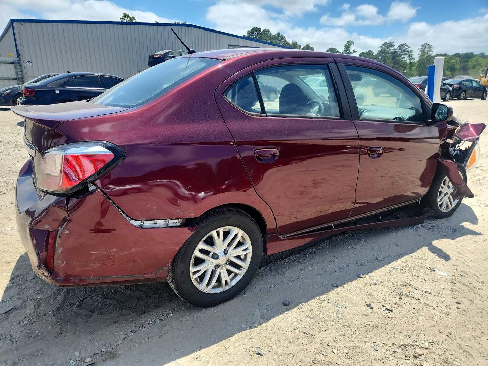 2021 Mitsubishi Mirage VIN ML32FUFJXMHF04535 COPART salvage auction — FRONT END, VA - CERT OF TITLE - SALVAGE, sold $1,550 on 2026-07-28 (photo 3)