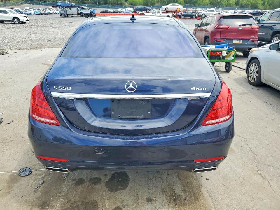 2016 Mercedes-benz S class VIN WDDUG8FB0GA210953 COPART salvage auction — FRONT END, Pa - Cert Of Title, sold $4,250 on 2026-07-28 (photo 6)
