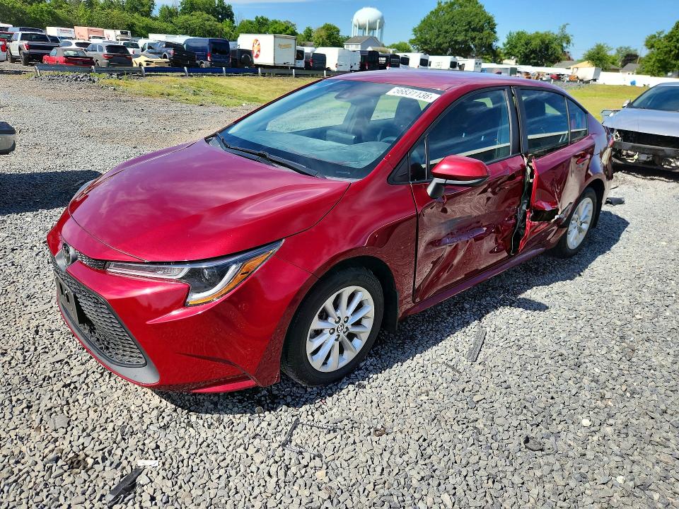 2022 Toyota Corolla VIN 5YFVPMAE7NP274974 COPART salvage auction — SIDE, Nj - Cert Of Title-Salvage, sold $5,700 on 2026-07-31 (photo 1)