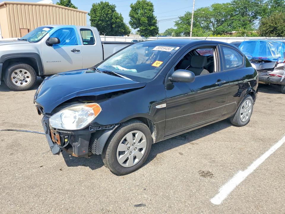 2010 Hyundai Accent VIN KMHCM3ACXAU164888 COPART salvage auction — FRONT END, OH - CERT OF TITLE-SALVAGE, sold $275 on 2026-07-15 (photo 1)