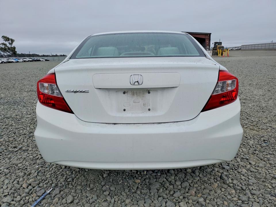 2012 Honda Civic VIN 19XFB2F85CE387895 COPART salvage auction — SIDE, Ca - Salvage Certificate, sold $3,100 on 2026-07-02 (photo 6)