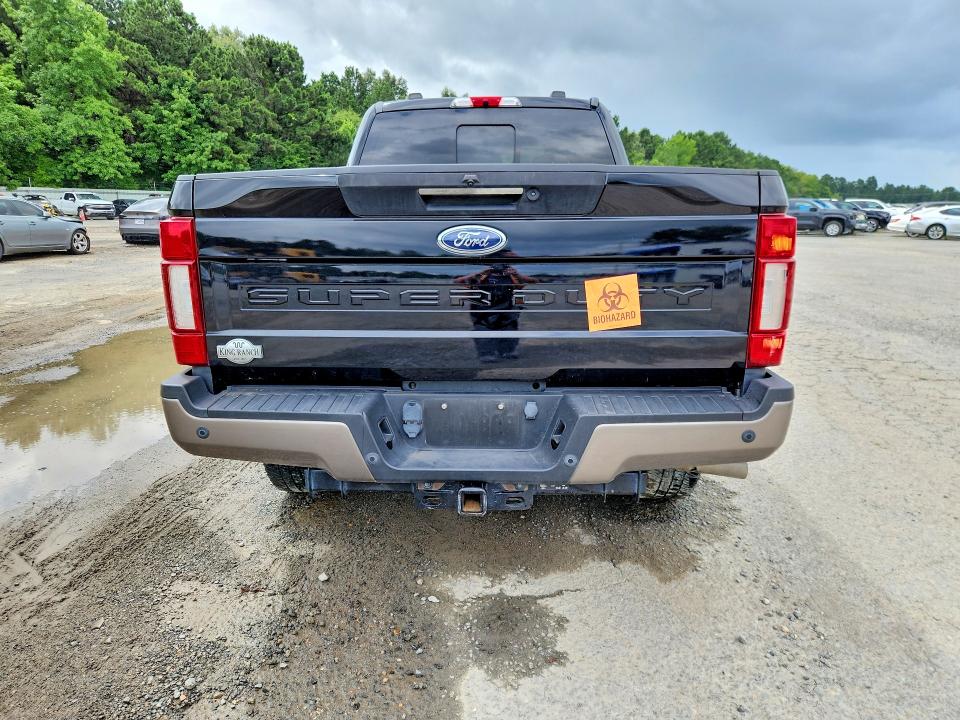 2020 Ford F-250 super duty VIN 1FT7W2BT7LED16163 COPART salvage auction — WATER/FLOOD, LA - CERT OF TITLE-SALVAGE FLOOD, sold $15,200 on 2026-07-16 (photo 6)