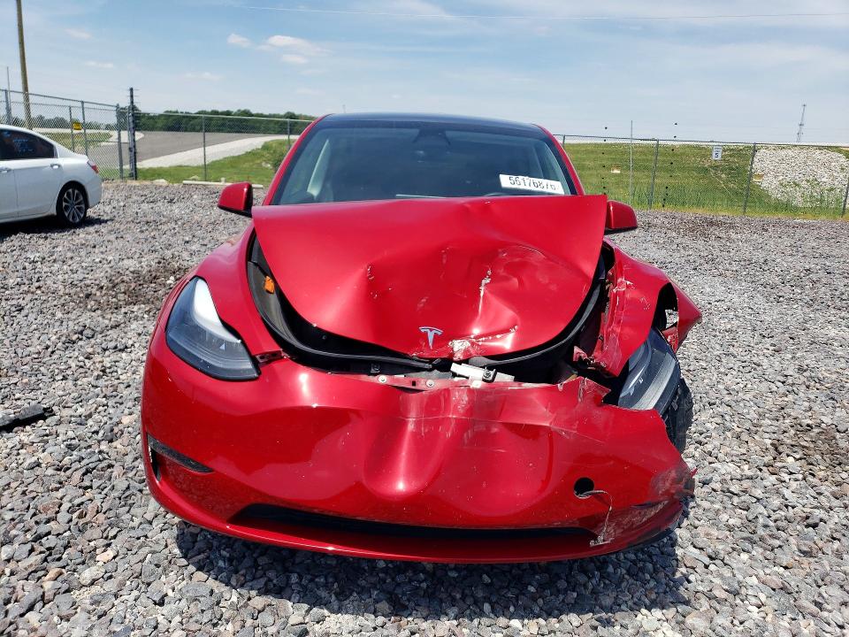 2023 Tesla Model y VIN 7SAYGDEE2PF766482 COPART salvage auction — FRONT END, In - Cert Of Title-Salvage Title, sold $7,500 on 2026-07-28 (photo 5)