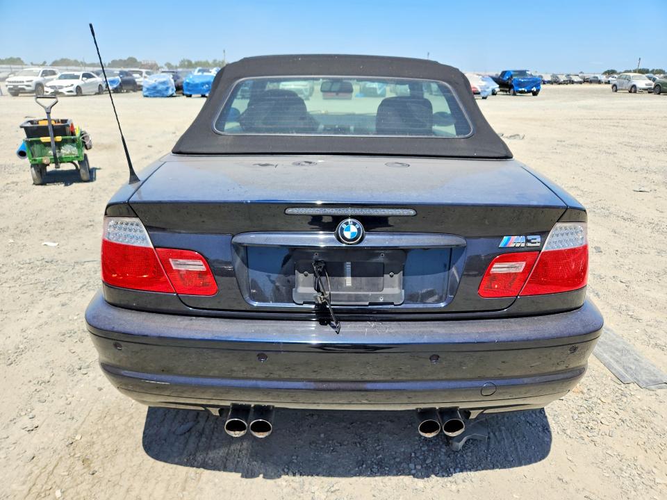 2006 BMW M3 VIN WBSBR93486PK10792 COPART salvage auction — WATER/FLOOD, Ca - Salvage Certificate, sold $7,800 on 2026-08-04 (photo 6)