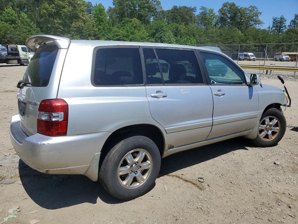 2005 Toyota Highlander VIN JTEEP21A350080899 COPART salvage auction — FRONT END, VA - CERT OF TITLE - SALVAGE, sold $1,050 on 2026-07-21 (photo 3)