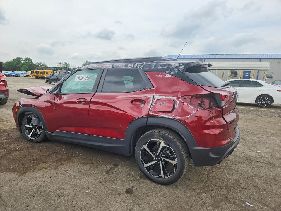 2022 Chevrolet Trailblazer VIN KL79MTSL1NB102890 COPART salvage auction — ROLLOVER, Pa - Certificate Of Salvage, sold $1,350 on 2026-07-14 (photo 2)
