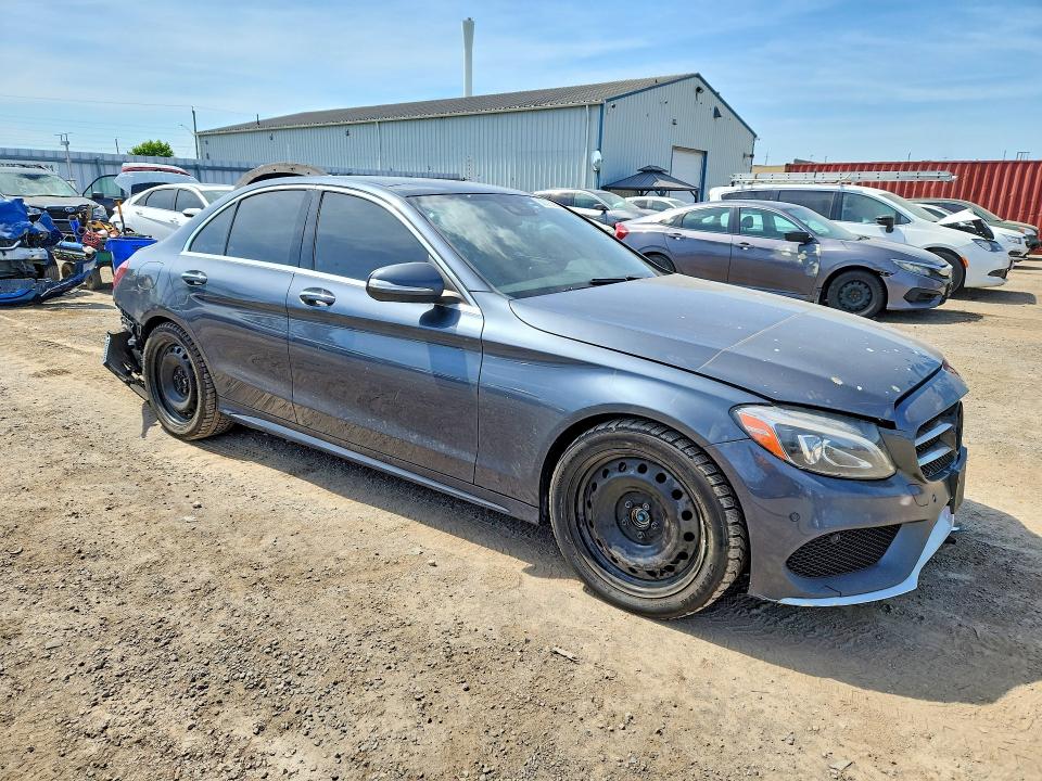 2015 Mercedes-benz C class VIN 55SWF4KBXFU053800 COPART salvage auction — REAR END, On - Permit No Brand - Unfit, sold $2,500 on 2026-07-09 (photo 4)