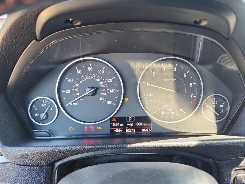 2017 BMW 3er VIN WBA8B9G51HNU48472 COPART salvage auction — FRONT END, Ca - Salvage Certificate, sold $1,950 on 2026-08-06 (photo 9)