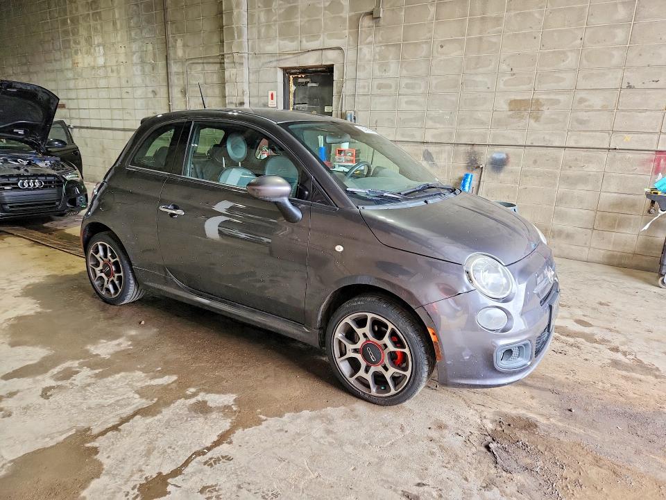 2015 Fiat 500 VIN 3C3CFFBR6FT582003 COPART salvage auction — MECHANICAL, Mn - Certificate Of Title, sold $525 on 2026-08-11 (photo 4)