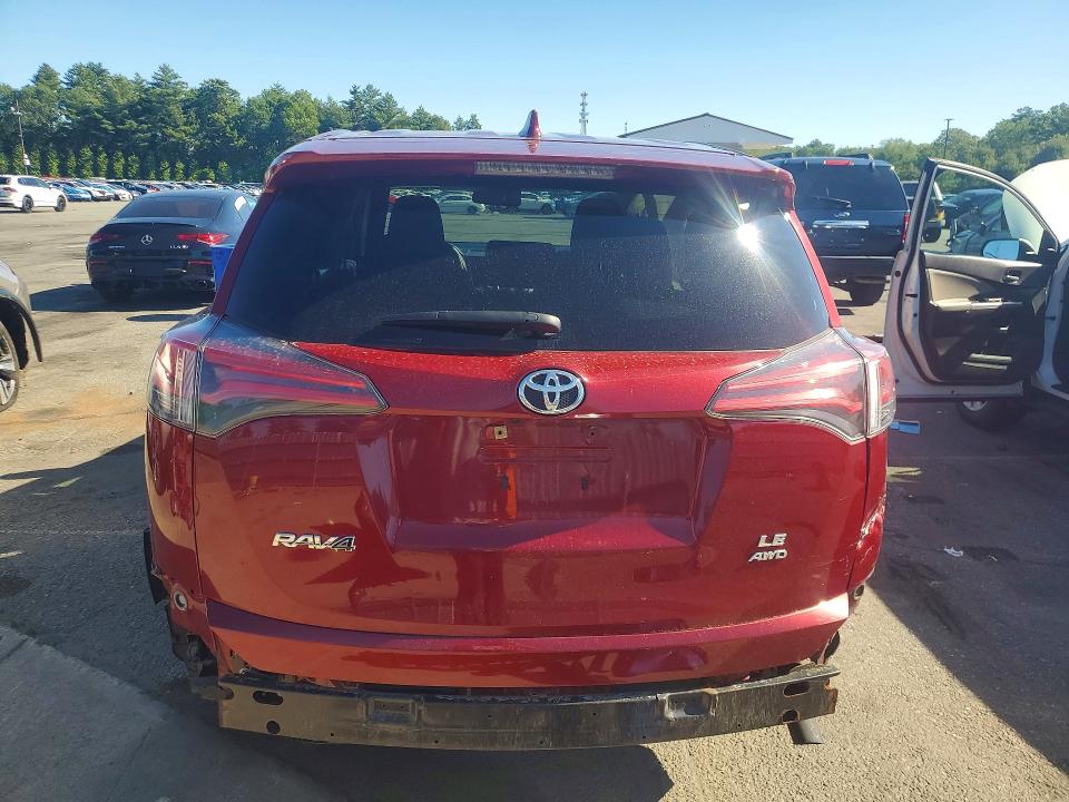 2018 Toyota Rav 4 VIN JTMBFREV6JD223623 COPART salvage auction — REAR END, Wv - Salvage Certificate, sold $5,400 on 2026-07-28 (photo 6)