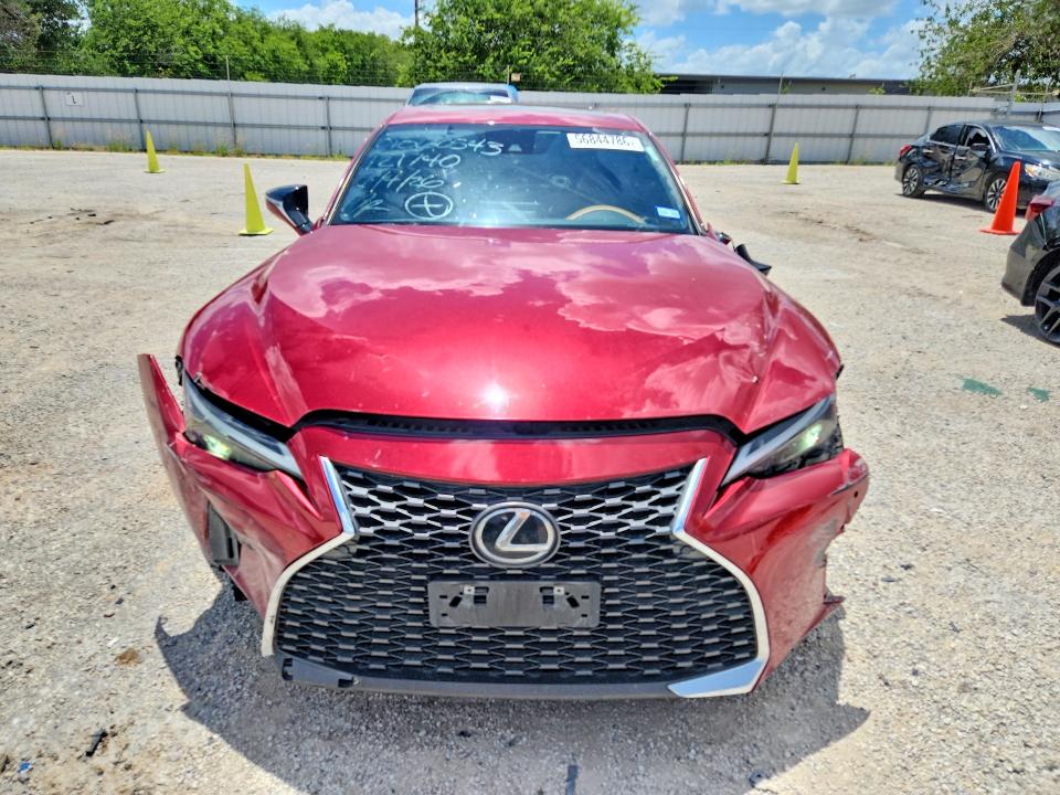 2022 Lexus Is VIN JTHDA1D26N5121740 COPART salvage auction — FRONT END, Tx - Salvage Vehicle Title, sold $3,650 on 2026-07-23 (photo 5)