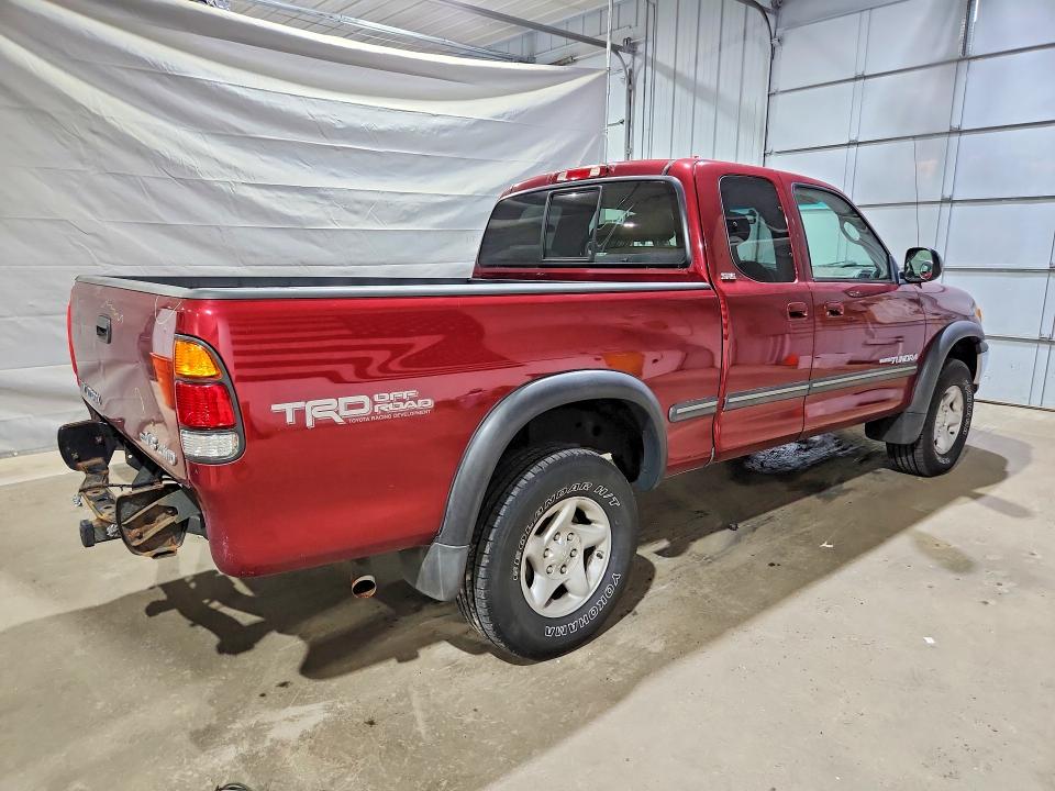 2002 Toyota Tundra VIN 5TBBT44102S295913 COPART salvage auction — REAR END, Nh - Cert Of Title-Salvage, sold $3,350 on 2026-07-30 (photo 3)