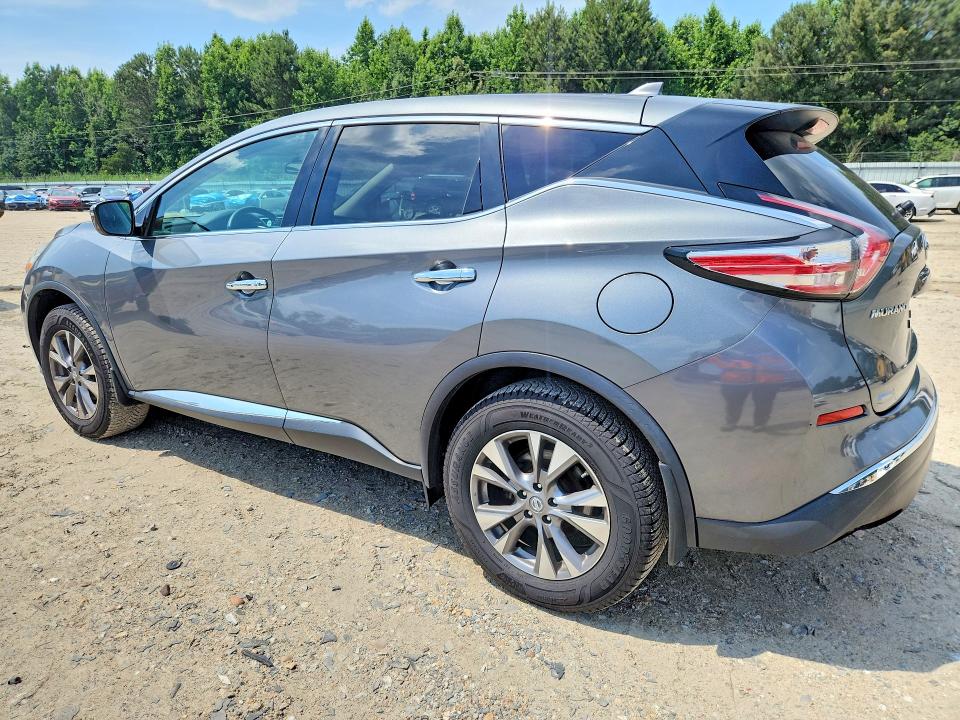 2017 Nissan Murano VIN 5N1AZ2MH8HN189822 COPART salvage auction — MINOR DENT/SCRATCHES, VA - CERTIFICATE OF TITLE, sold $1,700 on 2026-07-09 (photo 2)