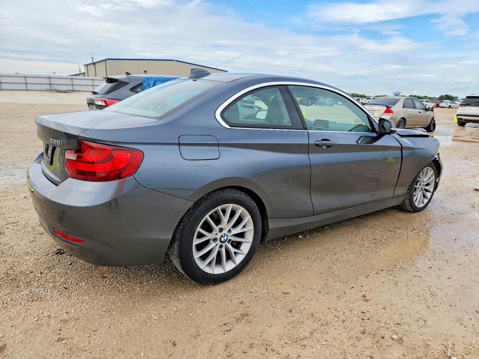 2014 BMW 2er VIN WBA1F5C55EVV99167 COPART salvage auction — FRONT END, Tx - Salvage Vehicle Title, sold $1,300 on 2026-07-23 (photo 3)