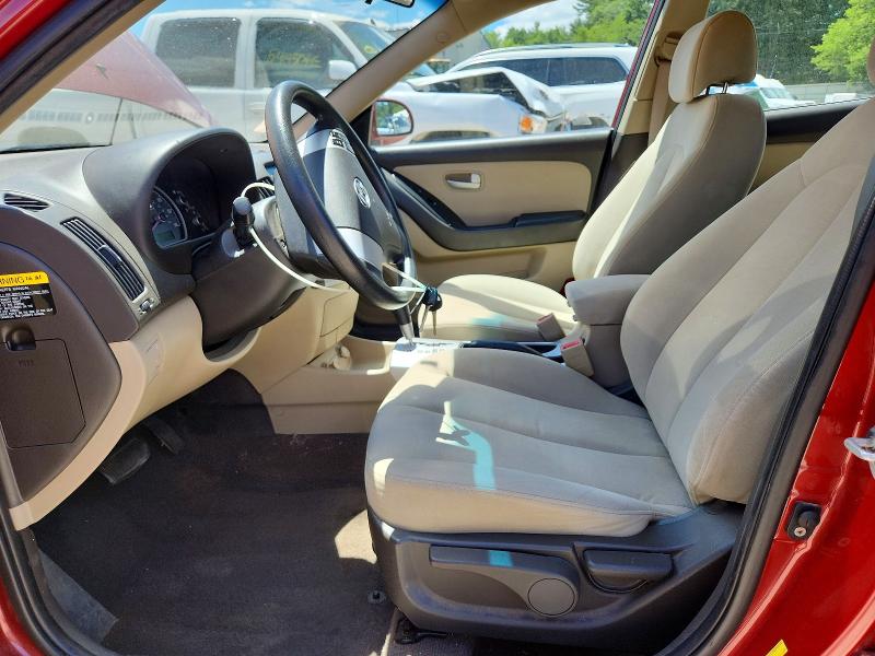 2008 Hyundai Elantra VIN KMHDU46D18U513894 COPART salvage auction — FRONT END, Ma - Certificate Of Title, sold $550 on 2026-07-09 (photo 7)