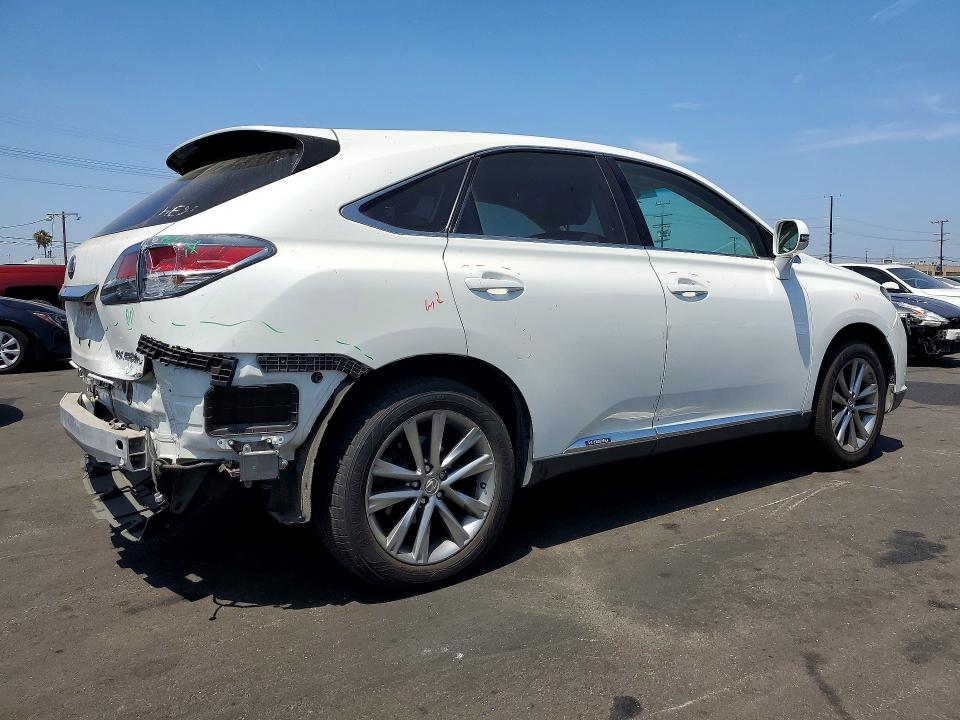 2014 Lexus Rx VIN JTJZB1BA6E2010053 COPART salvage auction — REAR END, Ca - Salvage Certificate, sold $4,700 on 2026-07-06 (photo 3)