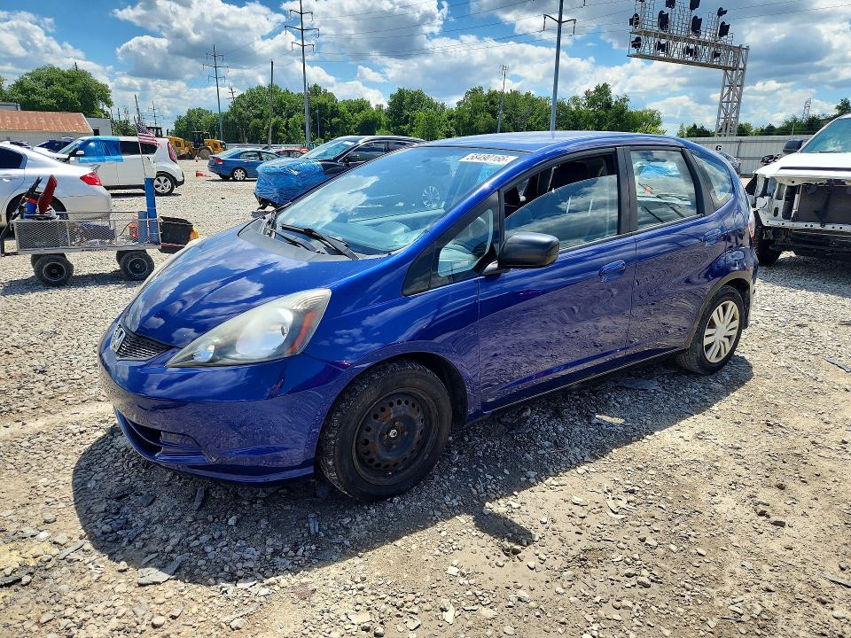 2010 Honda Fit VIN JHMGE8G2XAS000095 — COPART salvage auction photo