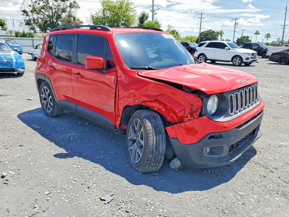 2017 Jeep Renegade VIN ZACCJABB7HPG33504 COPART salvage auction — FRONT END, Salvage Title, sold $1,200 on 2026-07-31 (photo 4)