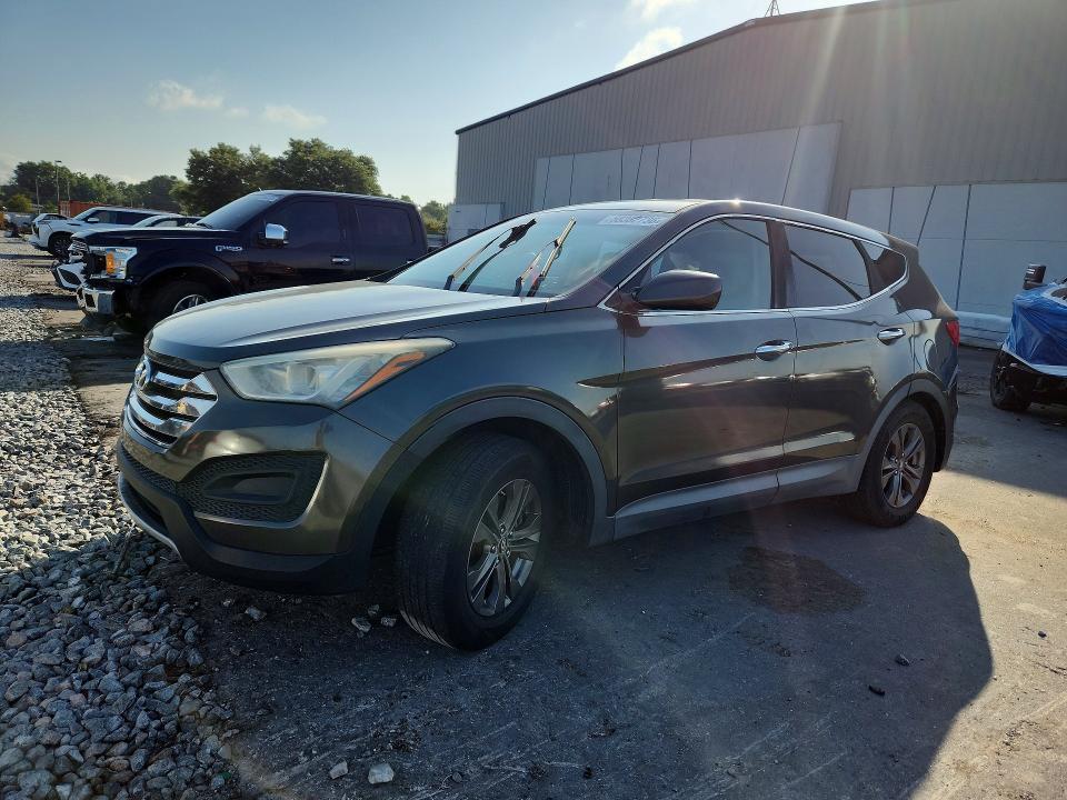 2014 Hyundai Santa fe VIN 5XYZT3LB6EG203716 COPART salvage auction — SIDE, Fl - Cert Of Title Slvg Rebuildable, sold $900 on 2026-07-15 (photo 1)