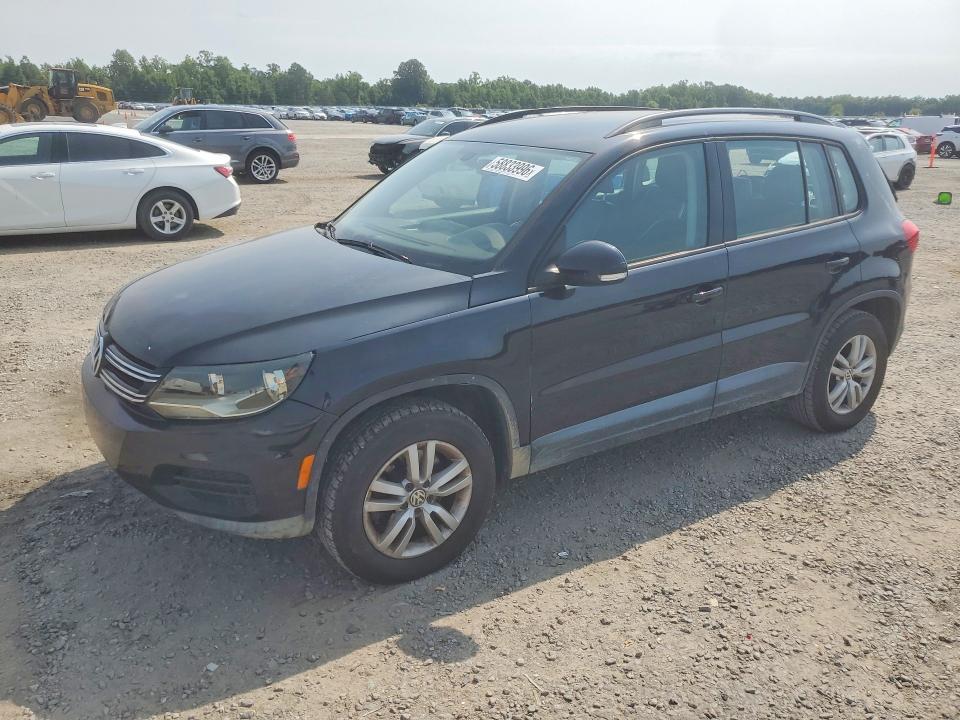2017 Volkswagen Tiguan VIN WVGAV7AX7HK021496 COPART salvage auction — REAR END, Nc - Salvage Certificate Of Title, sold $900 on 2026-08-03 (photo 1)
