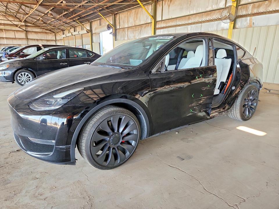 2021 Tesla VIN 5YJYGDEF5MF211575 COPART salvage auction — SIDE, Az - Cert Of Title - Salvage, sold $2,550 on 2026-07-13 (photo 1)